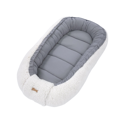 Soosie - Baby Nestje - Babynestje - Zacht en Veilig - Dubbelzijdig Teddy Katoen