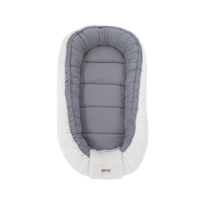 Soosie - Baby Nestje - Babynestje - Zacht en Veilig - Dubbelzijdig Teddy Katoen