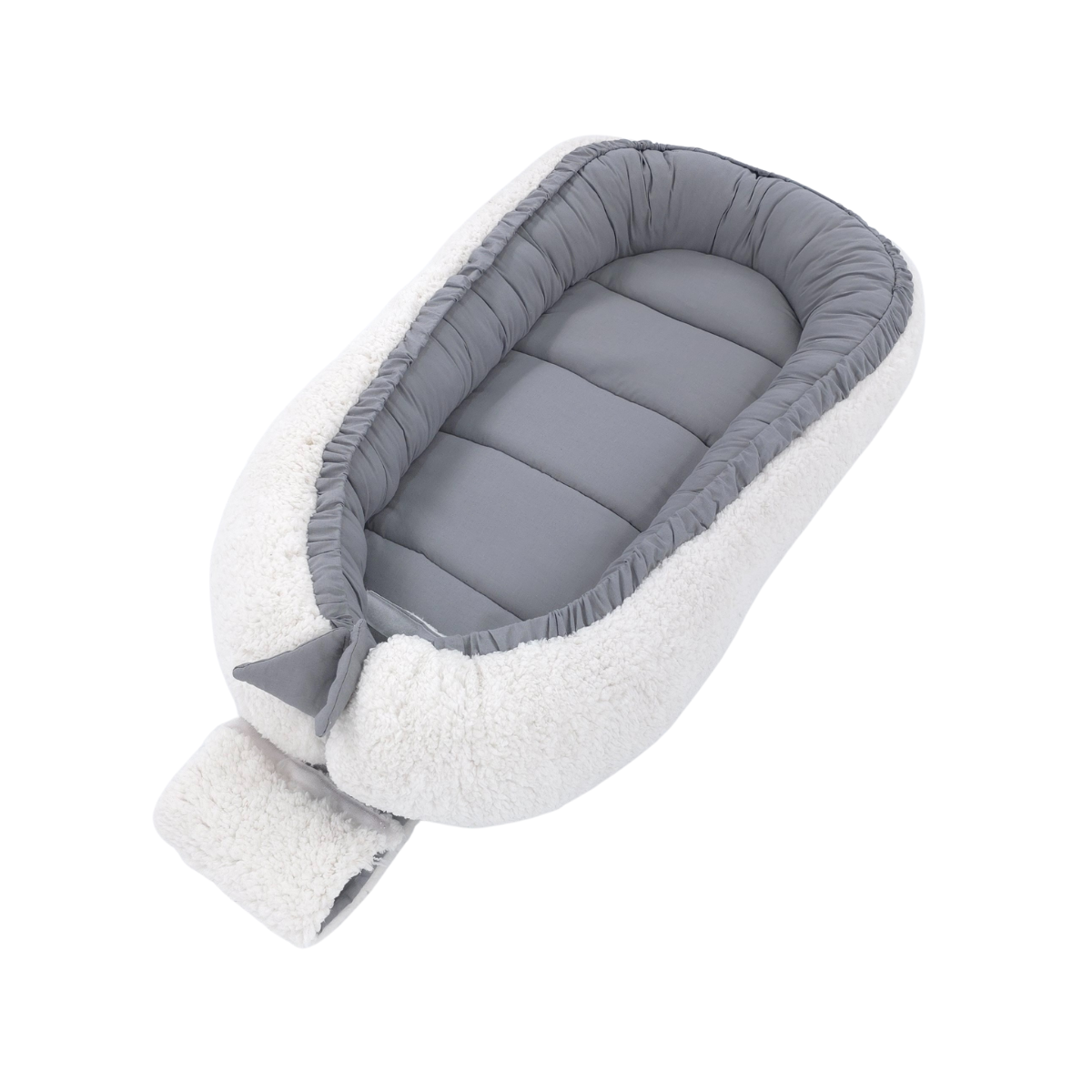 Soosie - Baby Nestje - Babynestje - Zacht en Veilig - Dubbelzijdig Teddy Katoen