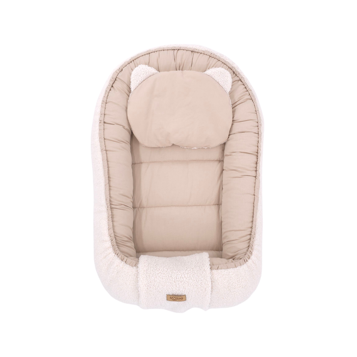 Babynestje Dubbelzijdig – Teddy & Katoen – 90×50 cm