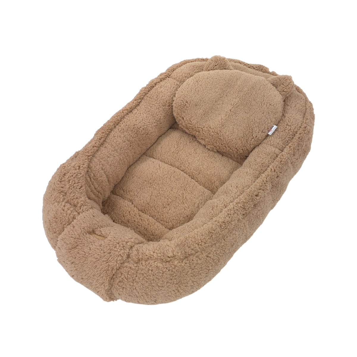 Soosie - Baby Nestje - Babynestje - Zacht en Veilig - Bruin Teddy Katoen