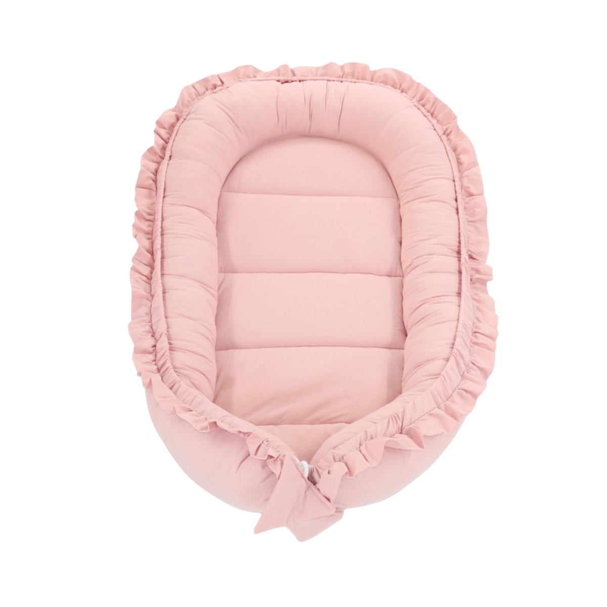 Babynestje - FRILL - Babynest SET met kussen - Roze