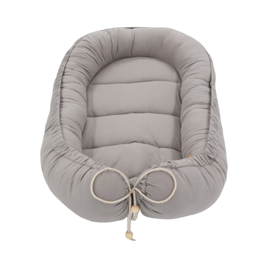Babynestje - Grijs - BOHO Collectie - Oeko-Tex Gecertificeerd - Veilig & Ecovriendelijk - 90x50 cm