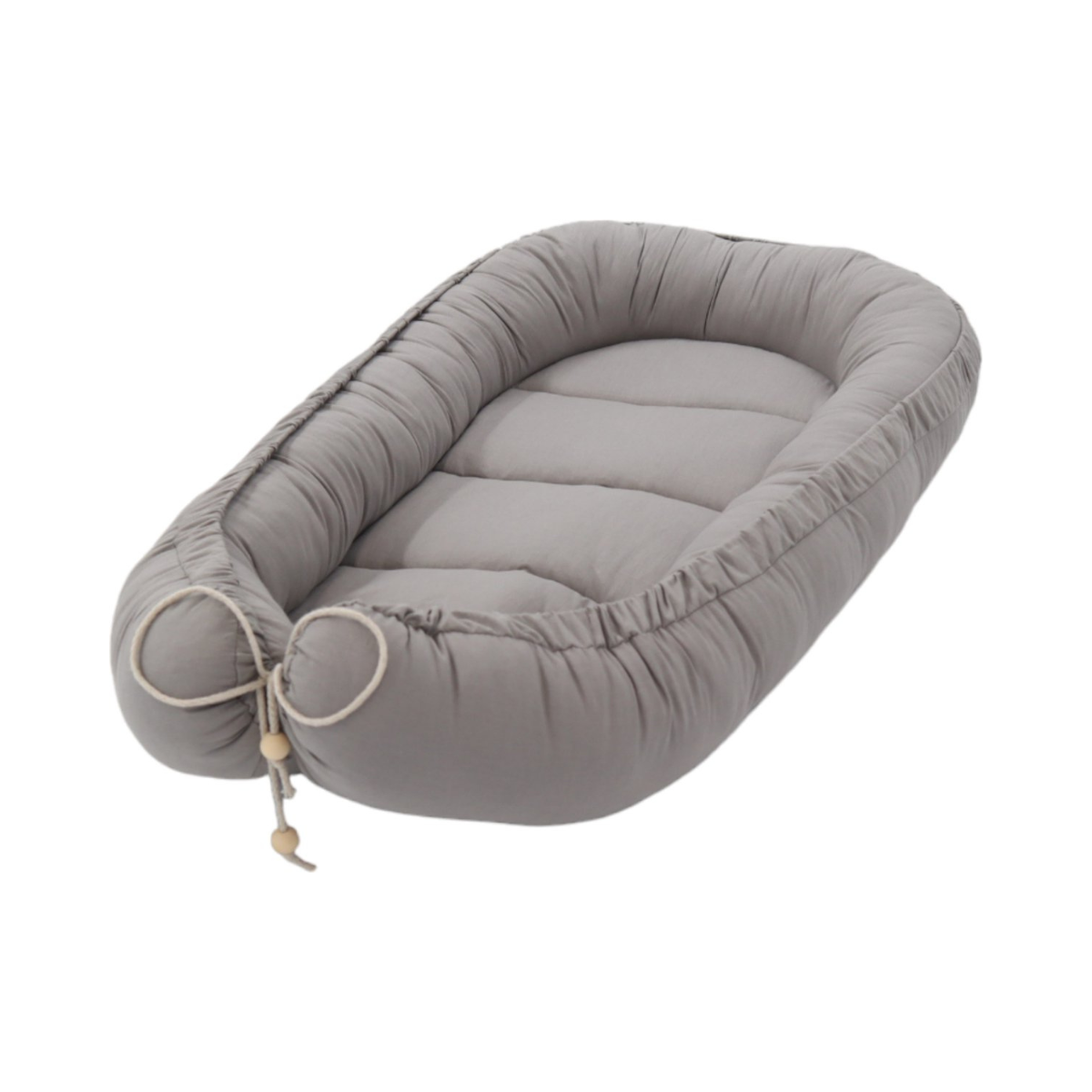 Babynestje - Grijs - BOHO Collectie - Oeko-Tex Gecertificeerd - Veilig & Ecovriendelijk - 90x50 cm