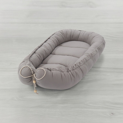 Babynestje - Grijs - BOHO Collectie - Oeko-Tex Gecertificeerd - Veilig & Ecovriendelijk - 90x50 cm