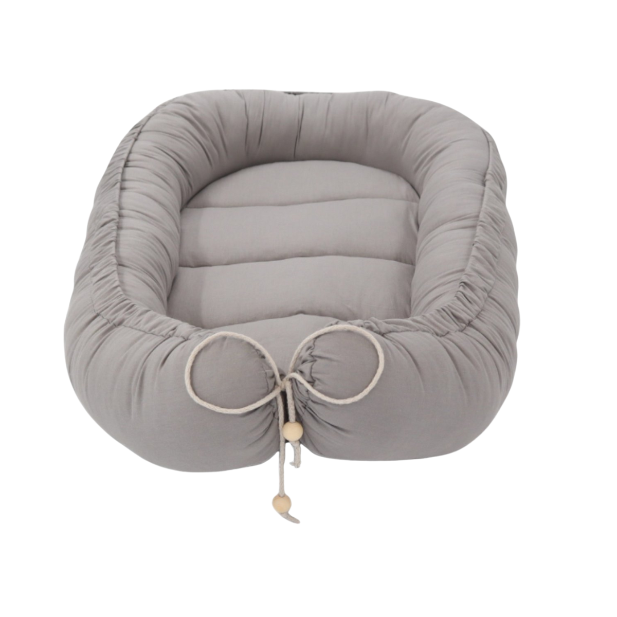 Babynestje - Grijs - BOHO Collectie - Oeko-Tex Gecertificeerd - Veilig & Ecovriendelijk - 90x50 cm