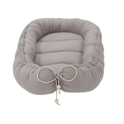 Babynestje - Grijs - BOHO Collectie - Oeko-Tex Gecertificeerd - Veilig & Ecovriendelijk - 90x50 cm