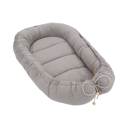 Babynestje - Grijs - BOHO Collectie - Oeko-Tex Gecertificeerd - Veilig & Ecovriendelijk - 90x50 cm