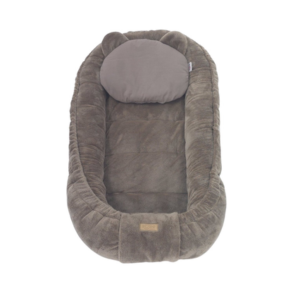 Babynestje - Babynest - Veilig en Comfortabel - Minky Pluche - Bruin/Chocolade