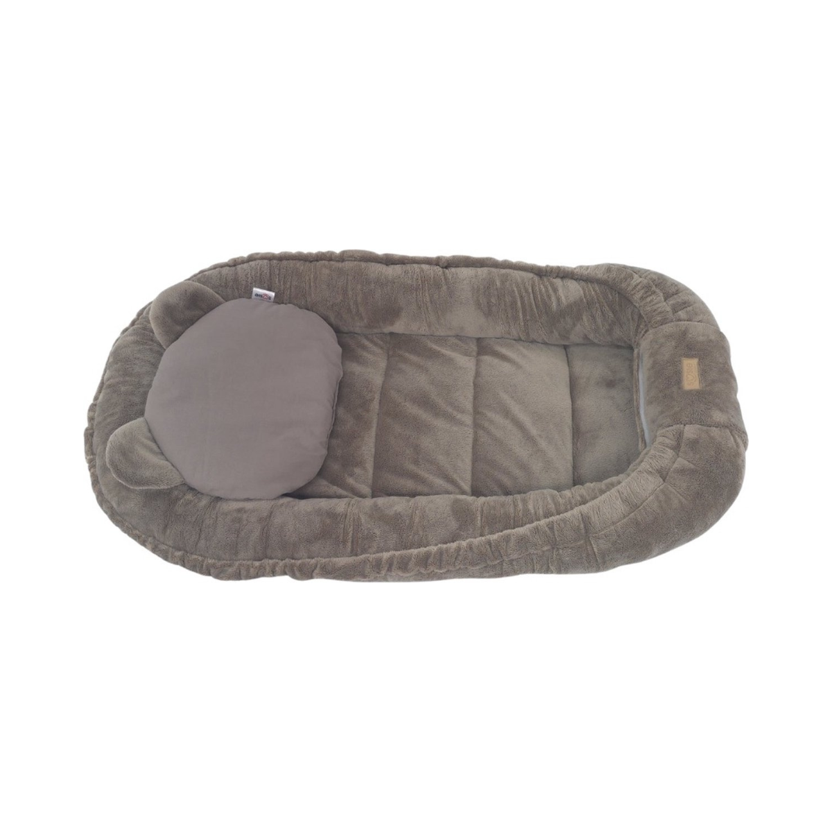 Babynestje - Babynest - Veilig en Comfortabel - Minky Pluche - Bruin/Chocolade