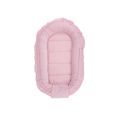 Babynestje met kussen - GLAMOUR - zachte roze