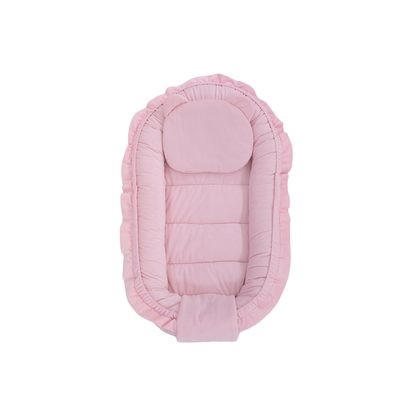 Soosie GLAMOUR babynestje velvet zachte roze, detail