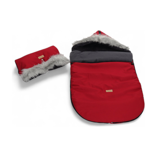 Soosie ESKIMO Voetenzak voor Kinderwagen – Winter Voetenzak 110×55 cm – Universeel – Met Handwarmer – Waterdicht