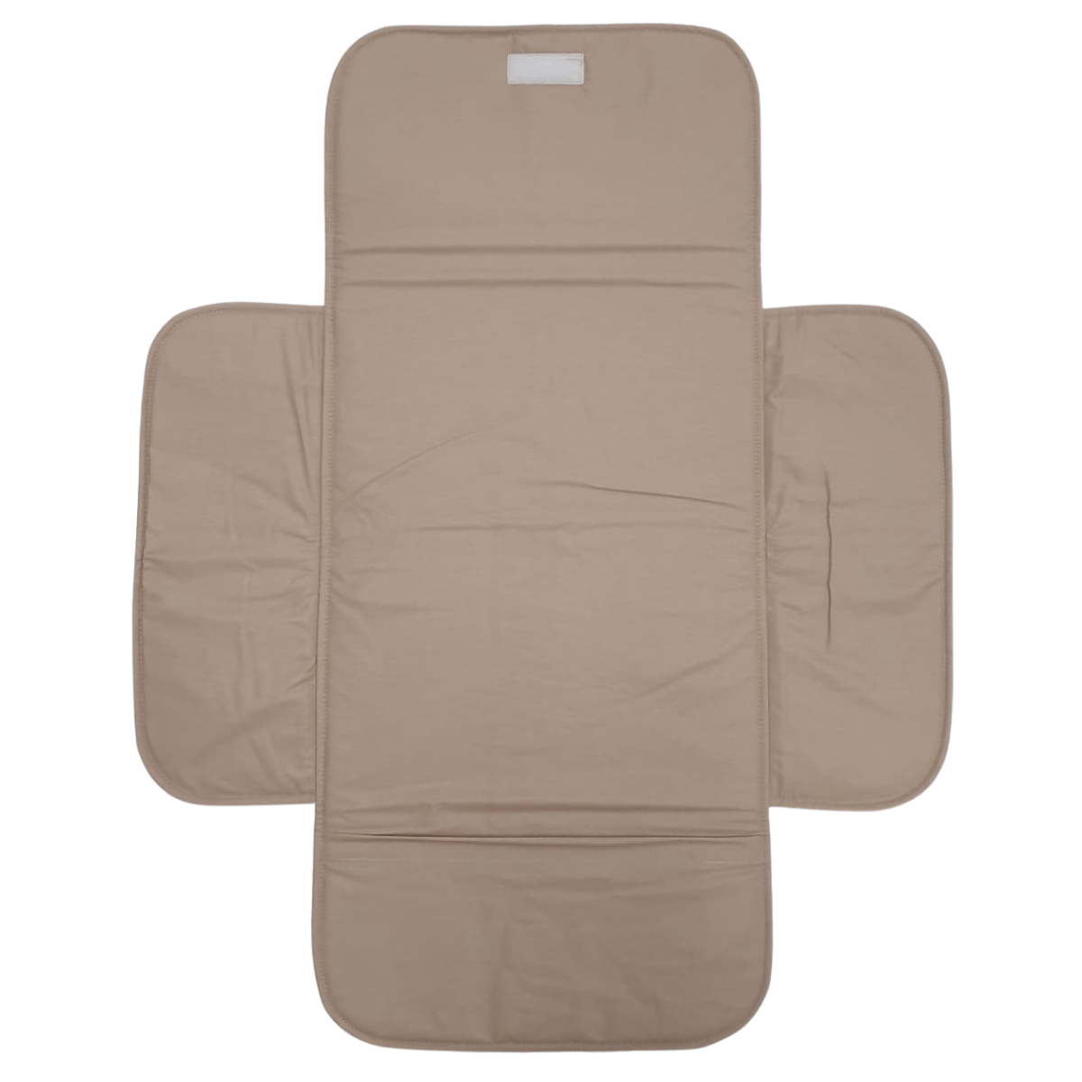 Soosie - Opvouwbaar Waterdicht Verschoonmatje – Reisverschoonmat Baby 70×55 cm – Beige – Met Vakje & Klittenbandsluiting