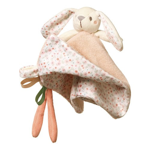 Knuffeldoekje Baby Bunny, gebloemde binnenkant