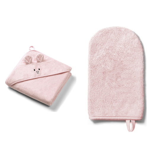Set: badcape en washandje