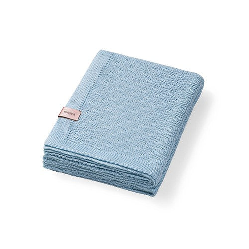 Bamboe gebreide babydeken Blauw