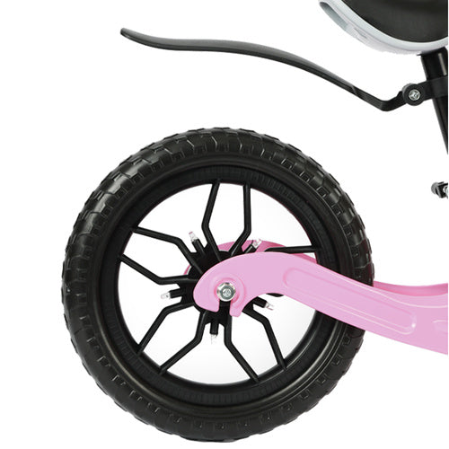 Kruzzel Loopfiets 12 inch – Kinder Balance Bike – Magnesium Frame – EVA Wielen – Verstelbaar Zadel – Lichtgewicht 2,6 kg – Roze – 2+ jaar