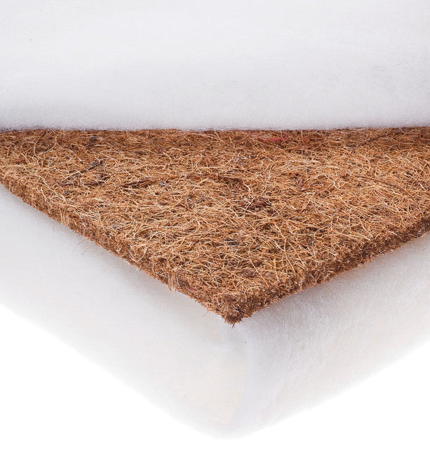 Sensillo kokos-schuim matras 120 x 60 cm, 9 cm dik, afneembare hoes