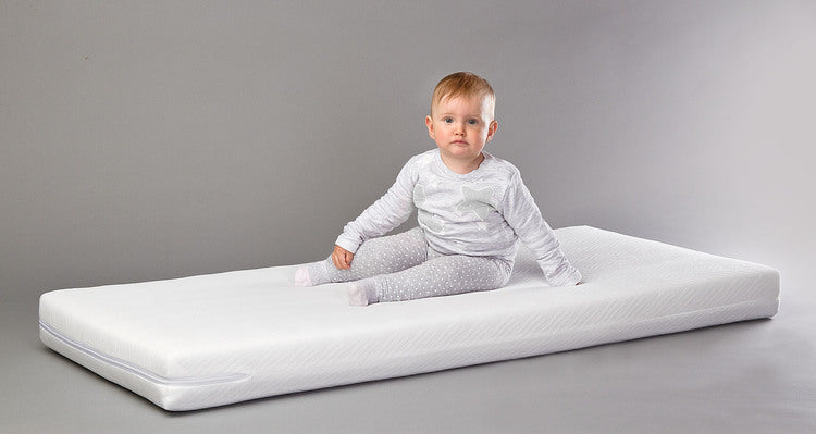 Sensillo kokos-schuim matras 120 x 60 cm, 9 cm dik, afneembare hoes