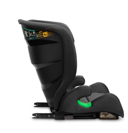 Caretero Nimbus i-Size autostoel 100-150 cm, 4-12 jaar, ISOFIX, 2-in-1 Zwart