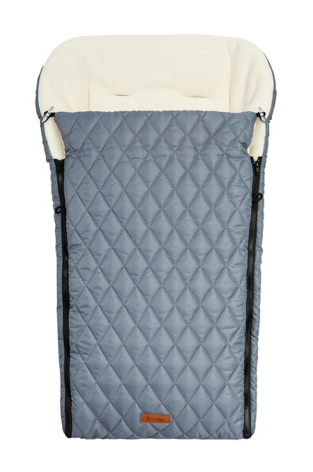 Sensillo gewatteerde voetenzak 95 x 40 cm, waterafstotend met fleece voering Grafiet