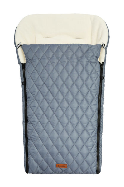 Sensillo gewatteerde voetenzak 95 x 40 cm, waterafstotend met fleece voering Grafiet
