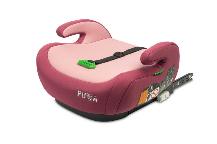 Caretero Puma i-Size zitverhoger 125-150 cm met ISOFIX Oudroze