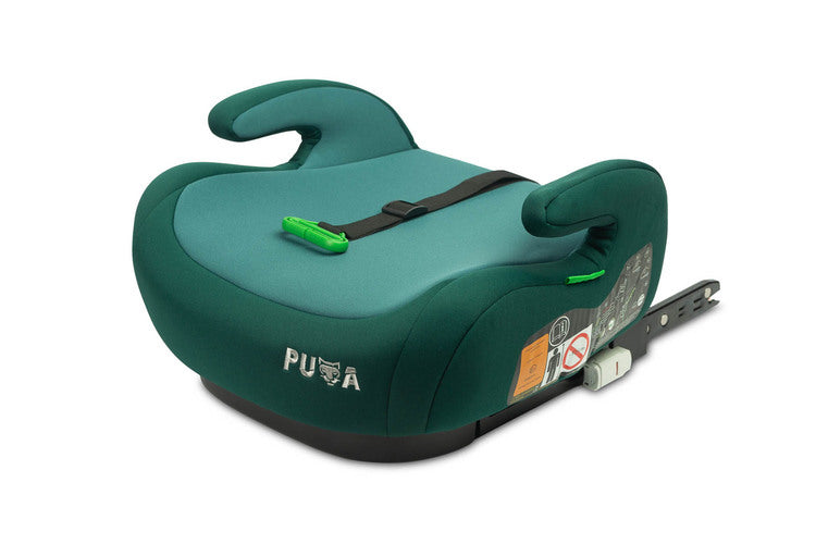 Caretero Puma i-Size zitverhoger 125-150 cm met ISOFIX Smaragdgroen