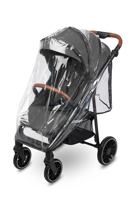 Caretero Elma buggy 0-4 jaar, met regenhoes en voetenzak Donkergrijs
