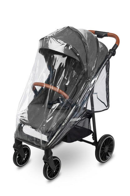 Caretero Elma buggy 0-4 jaar, met regenhoes en voetenzak Donkergrijs