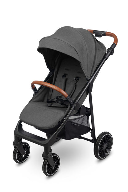 Caretero Elma buggy 0-4 jaar, met regenhoes en voetenzak Donkergrijs