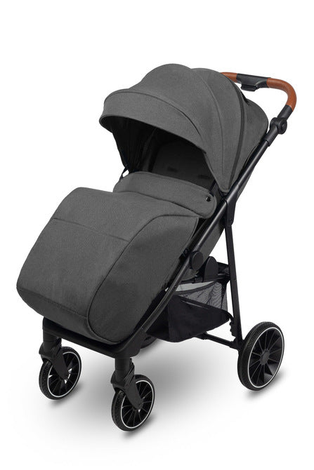 Caretero Elma buggy 0-4 jaar, met regenhoes en voetenzak Donkergrijs