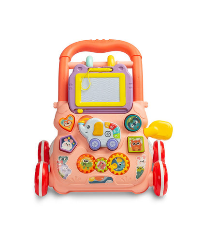 Toyz Zoo interactieve loopwagen met tekenbord en muziek, 12m+ Roze