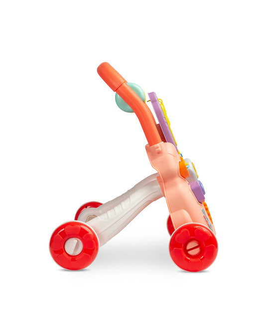 Toyz Zoo interactieve loopwagen met tekenbord en muziek, 12m+ Roze