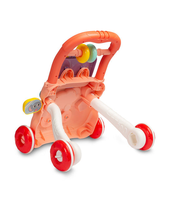 Toyz Zoo interactieve loopwagen met tekenbord en muziek, 12m+ Roze