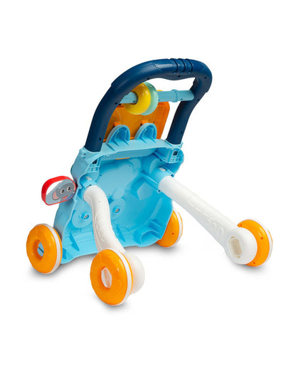 Toyz Zoo interactieve loopwagen met tekenbord en muziek, 12m+ Blauw