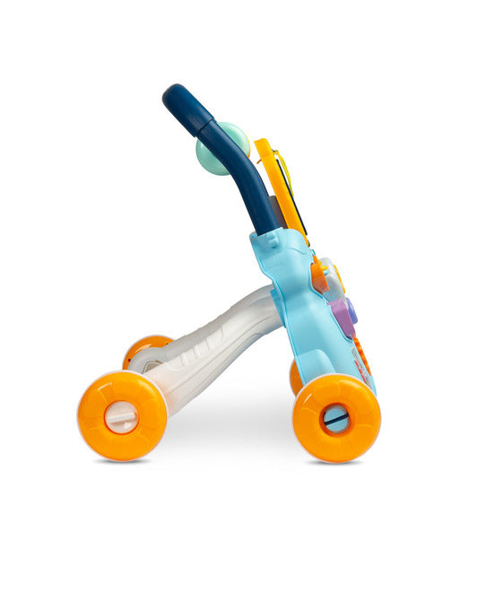 Toyz Zoo interactieve loopwagen met tekenbord en muziek, 12m+ Blauw