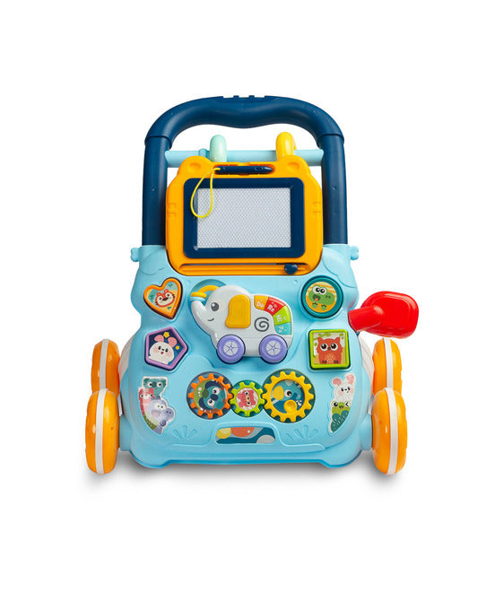 Toyz Zoo interactieve loopwagen met tekenbord en muziek, 12m+ Blauw