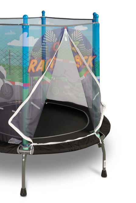 Toyz Race kindertrampoline 128 cm met veiligheidsnet, 3-6 jaar