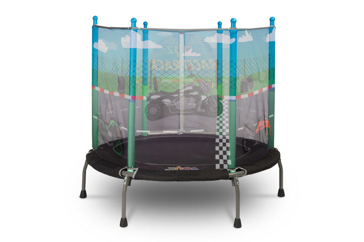 Toyz Race kindertrampoline 128 cm met veiligheidsnet, 3-6 jaar