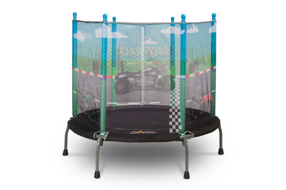 Toyz Race kindertrampoline 128 cm met veiligheidsnet, 3-6 jaar