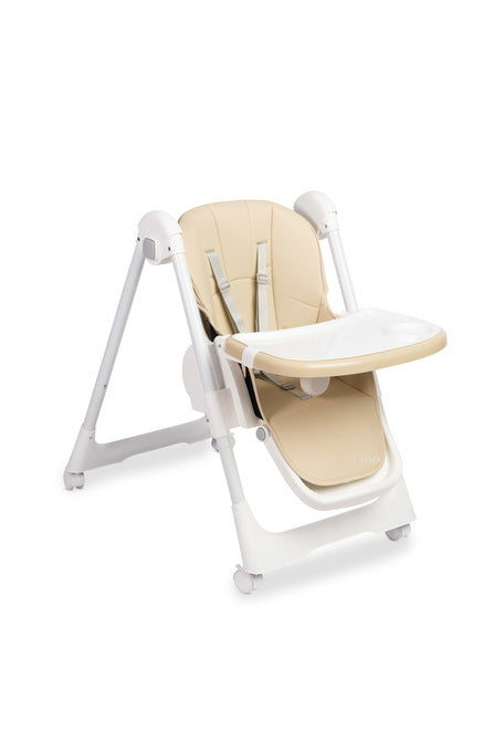 Caretero Megalo kinderstoel 6 maanden - 3 jaar, 9 hoogtestanden, afneembaar dubbel blad Beige