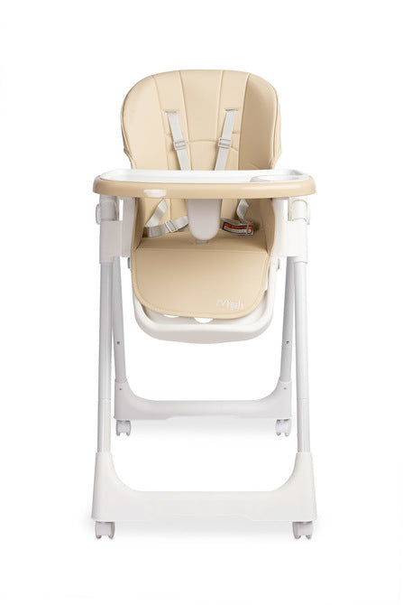 Caretero Megalo kinderstoel 6 maanden - 3 jaar, 9 hoogtestanden, afneembaar dubbel blad Beige