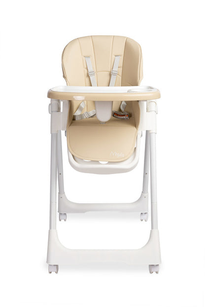 Caretero Megalo kinderstoel 6 maanden - 3 jaar, 9 hoogtestanden, afneembaar dubbel blad Beige