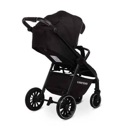 Caretero Agil buggy 0-4 jaar, verstelbare rugleuning en duwstang Zwart