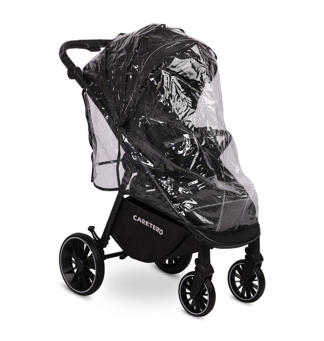 Caretero Agil buggy 0-4 jaar, verstelbare rugleuning en duwstang Zwart