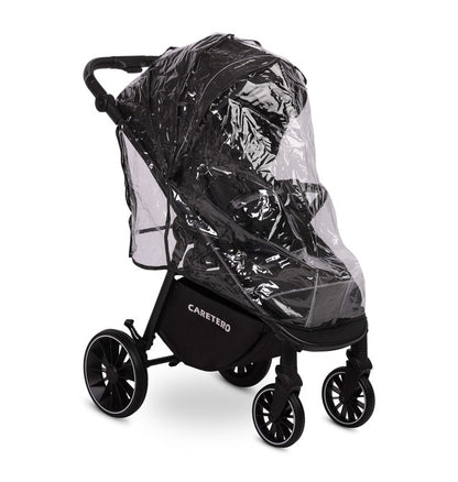 Caretero Agil buggy 0-4 jaar, verstelbare rugleuning en duwstang Zwart
