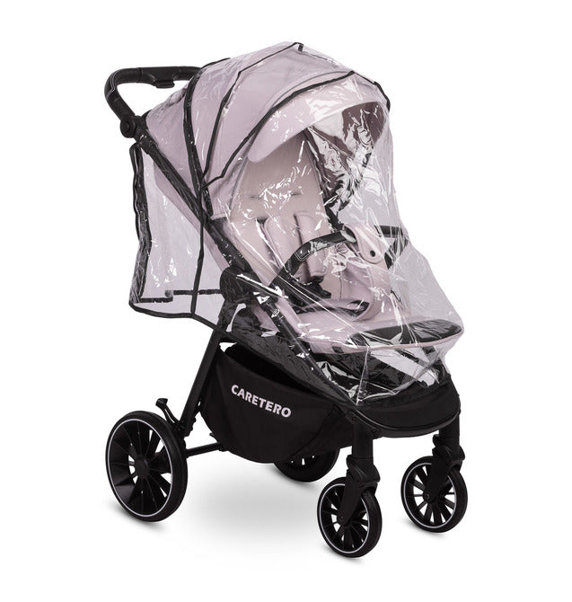 Caretero Agil buggy 0-4 jaar, verstelbare rugleuning en duwstang Smoky