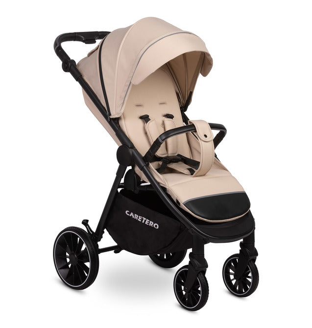 Caretero Agil buggy 0-4 jaar, verstelbare rugleuning en duwstang Latte